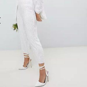 ASOS Embellished Sequin Pants Bridal Bachelorette